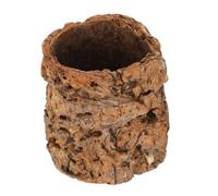 JEWEDECO Natural Cork Bark Flats Reptile Wood Hideout Lightweight Safe Hideout Feature, Authentic Forest-like Log and Tube Design for Small Reptiles and Tarantulas in Terrarium and Aquarium