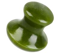 JEWEDECO Natural Green Jade Mushroom Facial Massage Stone Gua Sha Tool for Face Scraping and Meridian Therapy, Spa Stone Massage Rock for Skin Relaxation and Muscle Relief