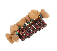 JEWEDECO Nut Shell Handbell Bracelet Creative African Drum Percussion Instrument for Fun and Dance Lightweight and Musical Toy