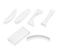 JEWEDECO Optical Prism Physical Optical Concave Lens Physics Teaching Convex Lens Glass Lightweight Sturdy White Optics Kit for Middle School Science Experiments