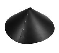 JEWEDECO Outdoor Pole Mount Squirrel Baffle for Birdhouses Black Protector with Versatile Fit for Various Birdhouse Types and Enhanced Wildlife Defense