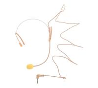 JEWEDECO Over Ear Condenser Headworn Microphone Amplifier Wired Boom Mic for Teachers Tour Guides Public Speaking with Comfortable Lightweight Design and Build