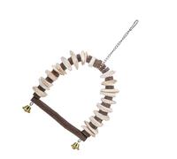 JEWEDECO Parrot Biting Natural Cuttlefish Bone Chewing Swing Safe Bird Cage Accessory for Mental and Physical Health