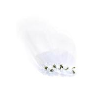 JEWEDECO Pet Dog Bridal Veil with Spring Clip, Non-woven Charming Wedding Cosplay Accessory for Cats and Dogs, Ready to Wear with Veil Crown Pattern Decor, for Wedding Parties and Photos