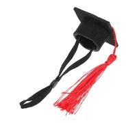 JEWEDECO Pet Graduation Caps Tassel Hamster Graduation Party Hats Small Animal Cute Tiny Hat Decorative for Guinea Pig Photo Props