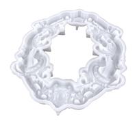 JEWEDECO Photo Frame Silicone Mold Epoxy Resin Making Mold European Style White Silicone Easy to Clean Convenient to Reuse Creative Unique Valentine's Day Mother Day