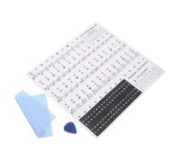 JEWEDECO Piano Key Sticker Set for 88/61 Keys Removable Colorful Keyboard Note Labels Music Symbols Beginner-friendly Piano Keyboard Stickers