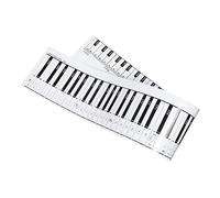JEWEDECO Piano Keyboard Comparison Paper Note Chart for Beginners Keyboard Aid Chart for Learning Basic Principles