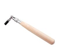 JEWEDECO Piano Tuning Hammer Wrench Easy to Carry Professional Piano Tuning Tool with Octagon Core Stainless Steel Head and Comfortable Wooden Handle for Beginners and Teachers