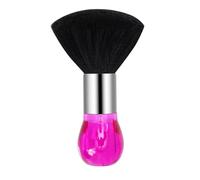 JEWEDECO Pink Neck Duster Brush for Hair Cutting and Barbershop Use Plastic Material with Easy to Clean Design for Sweeping Broken Hair