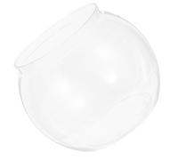 JEWEDECO Plastic Fish Bowl 1l Antidrop Performance High Transparency Plastic Shallow Fish Tank for Small Turtles and Goldfish Desktop Decoration in Living Rooms