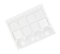 JEWEDECO Plastic Paint Palette with Multiple Compartments, Versatile and Space-saving Plastic Watercolor Mixing Tray for Painting, for Artists and Professionals