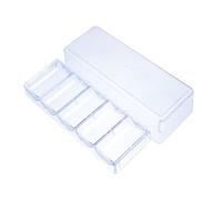 JEWEDECO Poker Chip Holder Acrylic Chip Case for Professional Players Wear-Resistant Tray 100 Pieces Storage Portable Multi-Function for Household and Tournament Use