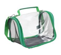 JEWEDECO Portable Bird Cage Carrier for Small Reptiles and Conure with Lightweight Plastic Breathable Design, for Outdoor Adventures and Travel, Easy to Carry with Handle