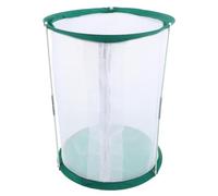 JEWEDECO Portable Butterfly Cage with Mesh Enclosure and Collapsible Cylinder Design, Polyester Material, Secure Support Poles for Indoor and Outdoor Caterpillar Habitat Observation