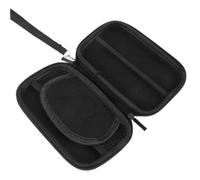 JEWEDECO Portable Hard Drive Carrying Case EVA Protective Storage Box with Elastic Band and Mesh Pocket for SSD USB Cables Accessories Compact Travel Organizer for Students and Office Use