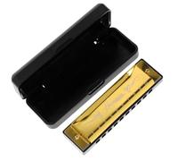 JEWEDECO Portable Harmonica 10 Holes 20 Tones Key of C Small Musical Instrument for Boys and Girls Adults Schools Parties and Travel