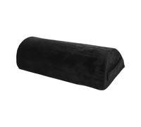 JEWEDECO Portable Memory Foam Foot Rest with Handle for Home and Travel, Ergonomic Rectangular Foot Cushion Featuring Nonslip Bottom and Stable Support, Washable Crystal Velvet Cover