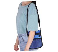 JEWEDECO Portable Nurse Waist Bag Lightweight Fanny Pack with Capacity for Nurse Tools Shoulder Strap Durable Blue Color