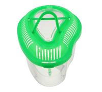 JEWEDECO Portable Plastic Reptile Carrier Box with Builtin Sunbathing Platform for Outdoor Transportation Suitable for Snakes and Reptiles Green Plastic Tank with Lid