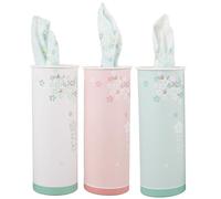 JEWEDECO Portable Tissues Car Tissue Tubes 3pcs Set with 40 Sheets Each, Paper Material, Elegant Design, Easy Paper Replacement, Ideal for On-the-go and Office