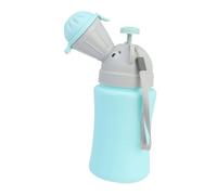 JEWEDECO Portable Urinal Bottle for Boys Lightweight Emergency Toilet for Car Travel Outdoor Use with Cute Cartoon Design Mini Portable Urining Container