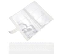 JEWEDECO Practical Jewelry Storage Album with Pvc Material, Easy to Turn Pages, Simple Design, Suitable for Displaying and Organizing Jewelry in Living Room Or on The Table, with Sealing