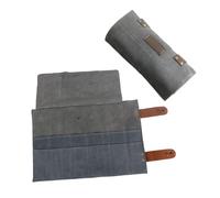 JEWEDECO Professional Leather Hairdressing Scissor Comb Pouch for Barbers Salon Tools Organizer Bag Hair Stylist Kit Holder