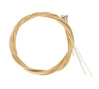 JEWEDECO Professional Replacement Bass Guitar Strings Set, Golden Carbon Steel and Brass Material, Easy Installation and Portable Design for Acoustic Bass Players