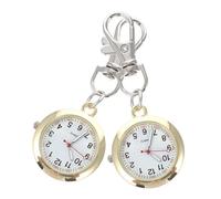 JEWEDECO Quartz Nurse Pocket Watch with Key Buckle Clip Classic Design Font Display Durable for Daily Wear for Outdoor Activities and Nursing Professionals