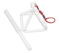 JEWEDECO Quartz Pyramid Sound Therapy Ornament Singing Pyramid for Meditation Relaxation and Desktop Decor 8.50 X 7.50 X 7.50 Cm