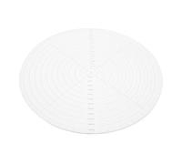 JEWEDECO Quilting Ruler Visibility Acrylic 10 Inch Circular Center Design and Portable Sewing Template for Drawing and Quilt Crafting Projects