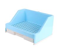 JEWEDECO Rabbit Bed Pan Drawer Type Design with Wear-resistant Plastic and Anti-tipping Fixed Lock Buckle for Lop Ear Rabbits Suitable for Home and Pet Store Use