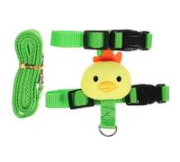 JEWEDECO Rabbit Harness Set Practical Bunny Leash Easy to Use Prevents Pet from Getting Lost Polyester 4.13x3.93x1.18in Small Animal Outdoor Walking