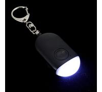 JEWEDECO Rechargeable Personal Alarm Flashlight Alarm for Students and Apartment Dwellers Clip-on Design Portable Safety Gadget Can Be Clipped onto Bag Or Belt Abs PC Material