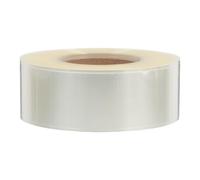 JEWEDECO Rectangle PVC Seal Stickers Roll 500 Coding Protective Stickers High Transparency Easy to Apply Labels for Homes and Schools