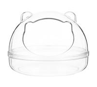 JEWEDECO Rectangular Hamster Bath Container for Small Animals and Hedgehogs, Multi-purpose Plastic Pet Toilet, Easy to Clean Habitat Accessory for Animal Bathroom