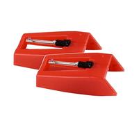 JEWEDECO Red Vintage Gramophone Needle Stylus with Aluminum Arm Conical Diamond Tip for Record Player Replacement Accessories Sound Quality and Easy Installation