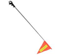 JEWEDECO Reflective Height Flag with Retractable Safety Stainless Steel Pole for High Visibility on and Orange Adjustable Escooters Bike Trailers Cycling for Outdoor Use