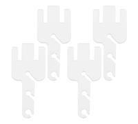 JEWEDECO Removable Yarn Tensioner Adapters Knitting Machine Tensioners 4pcs Compatible with Electrically-Powered Yarn Management Accessories for Efficiency for Addi King Knitting Machines