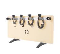 JEWEDECO Resistance Substitution Decade Box with Flexible Resistance Adjustment and Scale Markings, Plastic and Metal Construction for Physics Teaching and Lab Testing, Educational