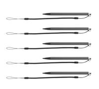 JEWEDECO Resistive Stylus Pen and Screen-friendly Tips 5pcs with High Sensitivity and Aluminium Material, Spring Rope Included for Tablet and Mobile for Creating and Meetings