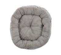 JEWEDECO Reusable Dog Bed Mat with Soft Lambswool Canvas Comfortable Washable Pet Sleeping Nest for Puppies and Cats Portable Black and White Design Four-season Use