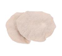 JEWEDECO Reusable Washable Cloth Jar Covers Fabric Replacement Lids 2pcs for Pickling and Storage Beige Kitchen Accessories for Food Preservation for Wide Mouth Mason Jars