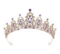 JEWEDECO Rhinestone Crown Tiara for Women Bridal Accessory Sparkling for Wedding