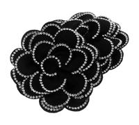 JEWEDECO Rhinestone Flower Shoe Clips Easy to Use with Secure Fit 2pcs for Women, Elegant 3d Rose Decorative Shoe Accessories for Evening Dresses and Formal Events