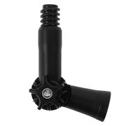 JEWEDECO Rotatable Angle Adaptor Mop Handle Threaded Tip Extension Pole Joint Hinge Adaptor for Gutter Cleaning Window Brush Painter Tools