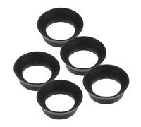 JEWEDECO Rubber Eyepiece Black Eyepiece Shield 5pcs for Microscope and Binoculars Easy and Secure Fit, Lens Guarding Protective Cover Fits 29-31mm Od for Scientific Research and Astronomy