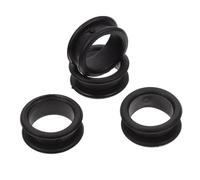 JEWEDECO Scissors Finger Ring Grips 10pcs - High Flexibility Silicone Soft Inserts for Hair Cutting and Pet Shearing - Anti-Skid Rings for Groomers and Barbers