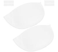JEWEDECO Shoulder Pads Cushion Invisible Reusable Nylon Polyester Blends Shoulder Pads White Cushioning Elastic for Women